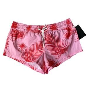 Hurley Super Suede Floreetah Volley Board Shorts Women Size S Tropical Pink NWT